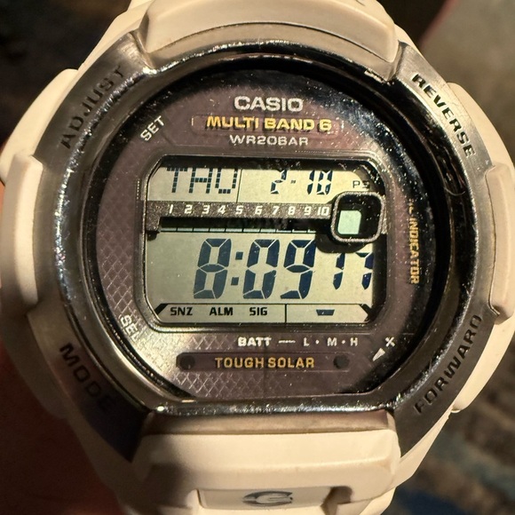 Casio G-Shock GW-M850 Tough Solar Atomic Multi Band 6 White Resin Watch - Picture 1 of 7